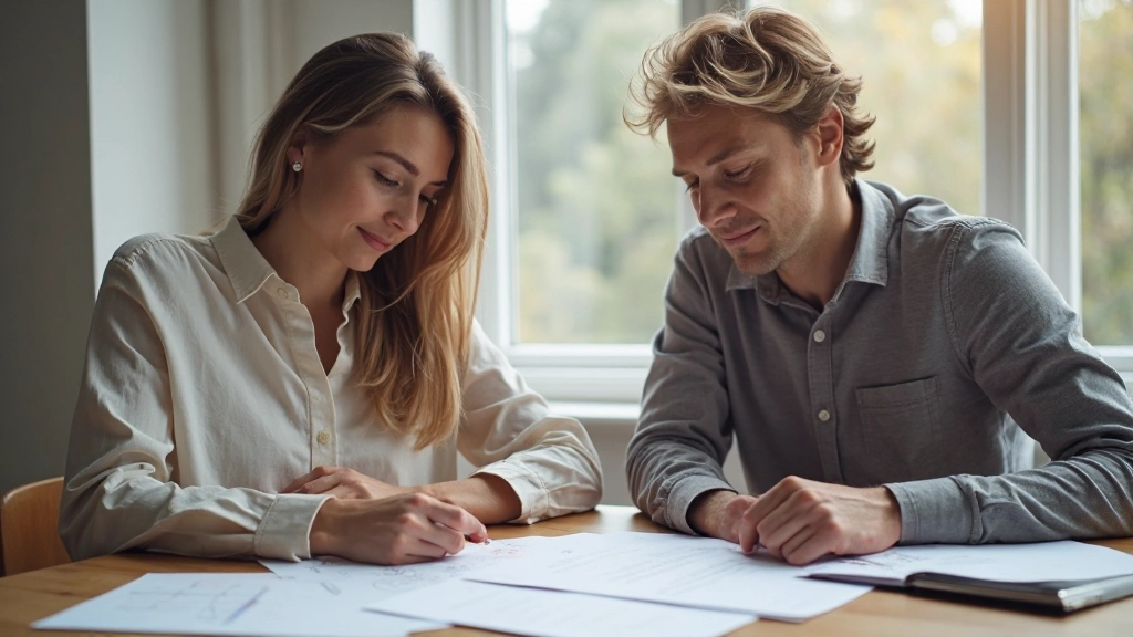 Koppel bespreekt gezamenlijke financiële planning aan tafel