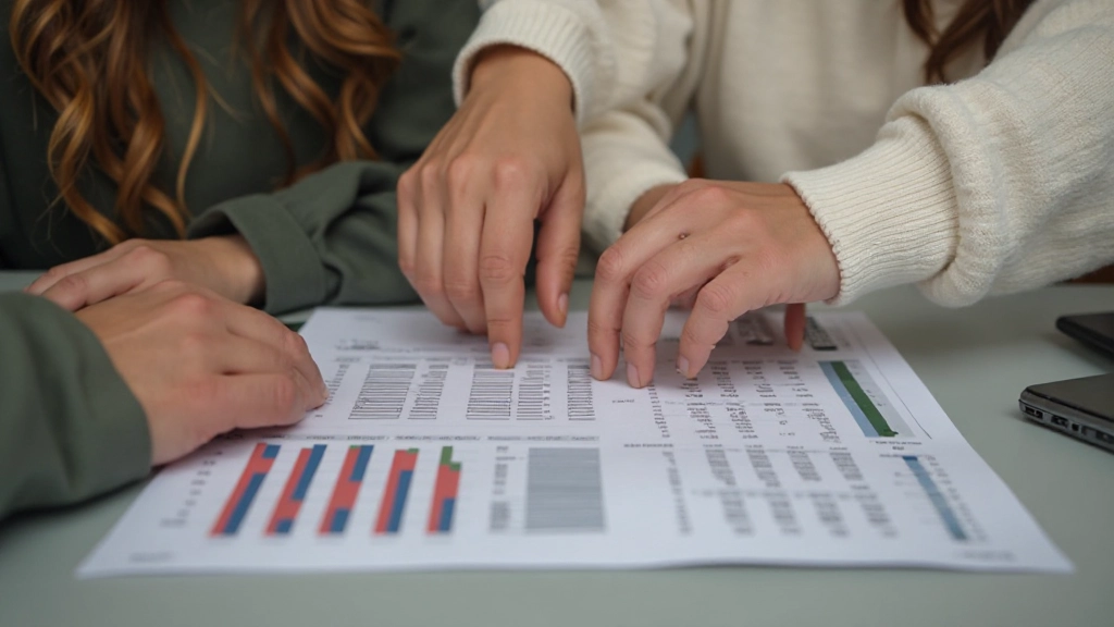 Koppel in gesprek over gezamenlijke financiële planning met documenten